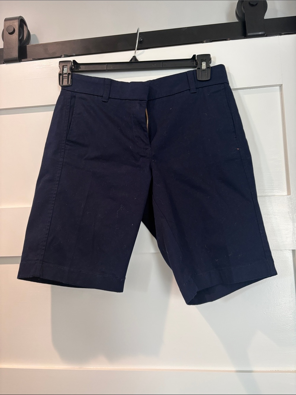 Classic Navy J Crew Women's Chino Shorts